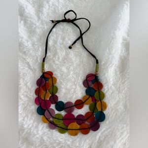 Colombian Colorful Multi-Layered Necklace